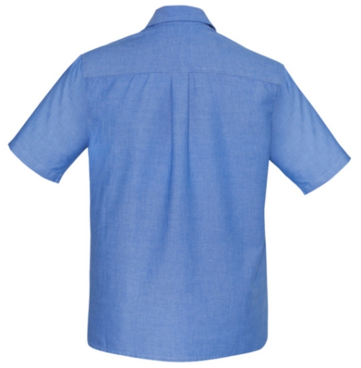 Picture of Biz Collection Mens 100% Cotton Wrinkle Free Chambray S/S Shirt