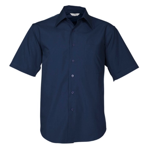Picture of Biz Collection Mens S/S Metro Shirt  65% Polyester, 35% Cotton Poplin Fabric