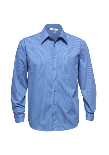 Picture of Biz Collection Mens Micro Check L/S Shirt