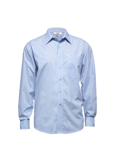 Picture of Biz Collection Mens Micro Check L/S Shirt