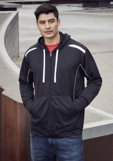 Picture of Biz Collection Mens United Hoodie with Full Zip 245gsm
