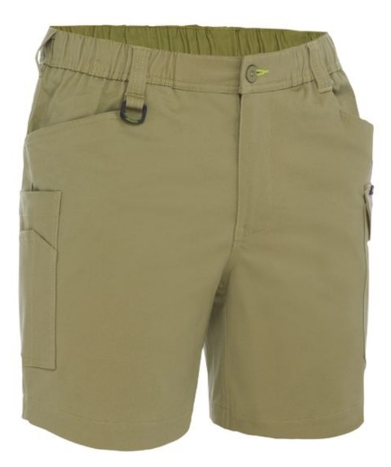 Picture of BISLEY Stretch Cotton Elastic Waist Cargo Short 280gsm