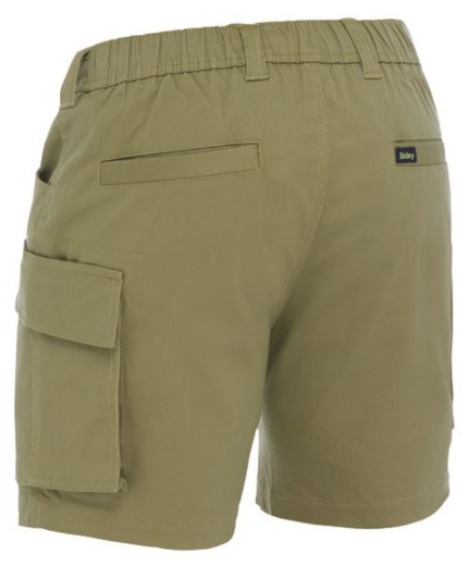 Picture of BISLEY Stretch Cotton Elastic Waist Cargo Short 280gsm
