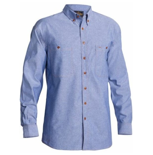 Picture of BISLEY Chambray Shirt 100% Cotton Chambray 150gsm L/S