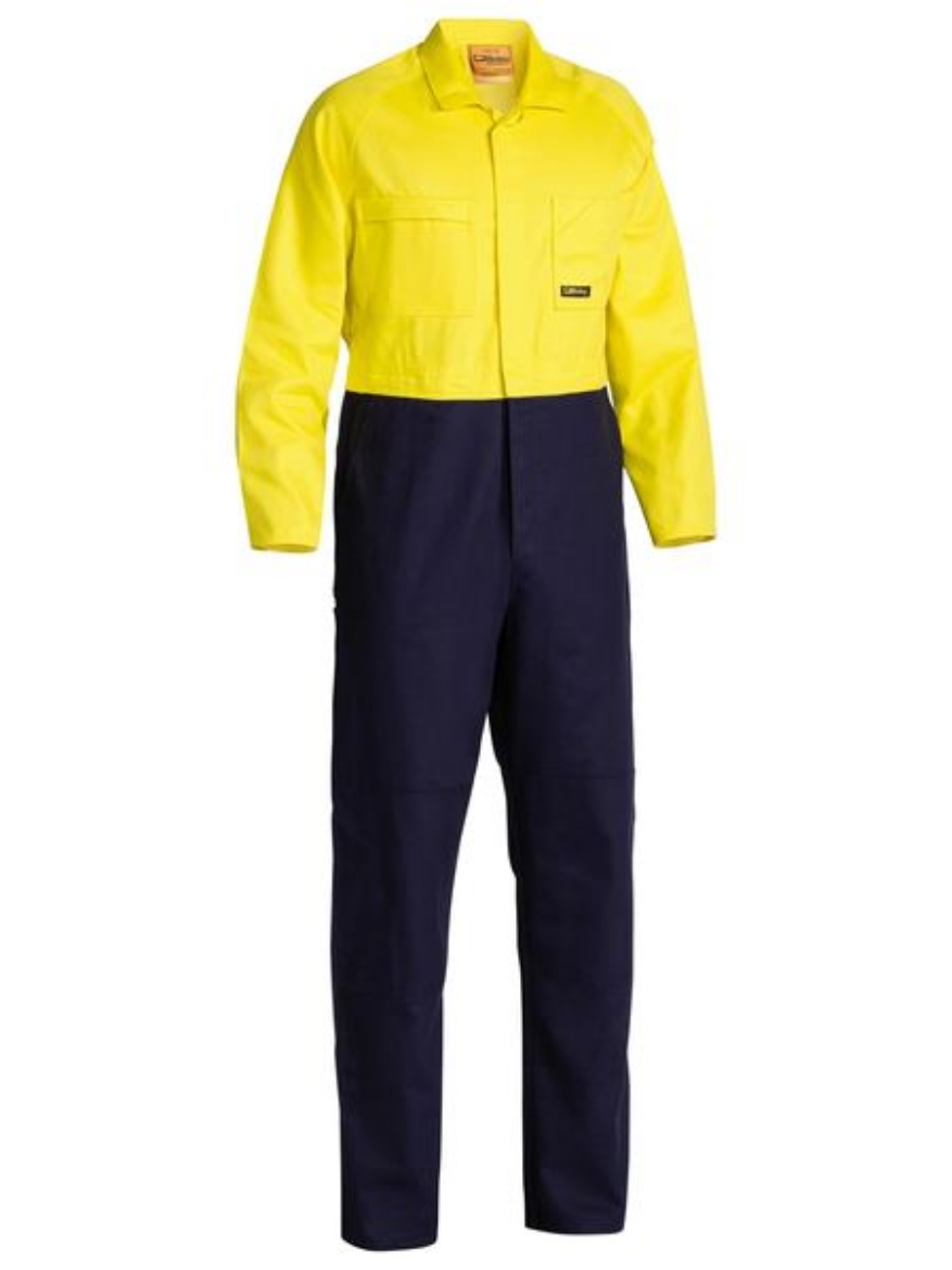 Picture of BISLEY 2 Tone Hi Vis Coveralls Regular Weight 100% Cotton Preshrunk Drill 310gsm