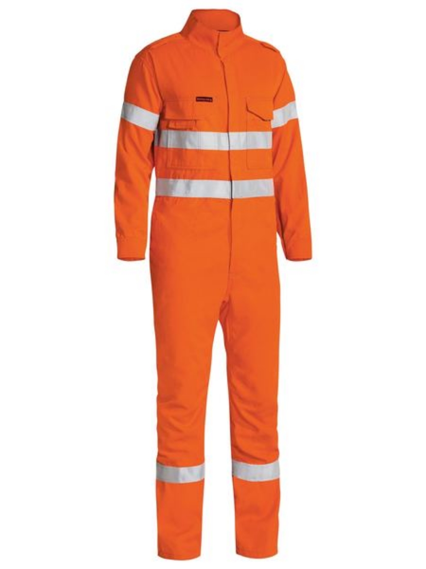 Picture of BISLEY HI VIS TAPED FR VENTED COVERALL FR MODACRYLIC/ LYOCELL/ ARAMID 238GSM