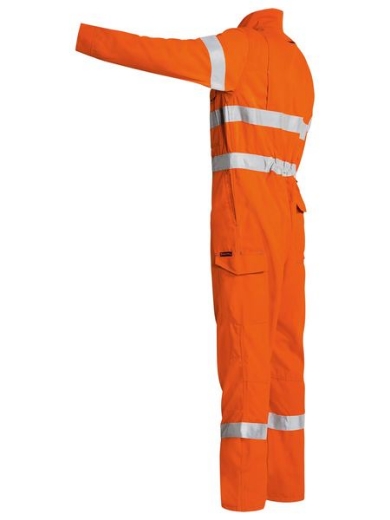 Picture of BISLEY HI VIS TAPED FR VENTED COVERALL FR MODACRYLIC/ LYOCELL/ ARAMID 238GSM
