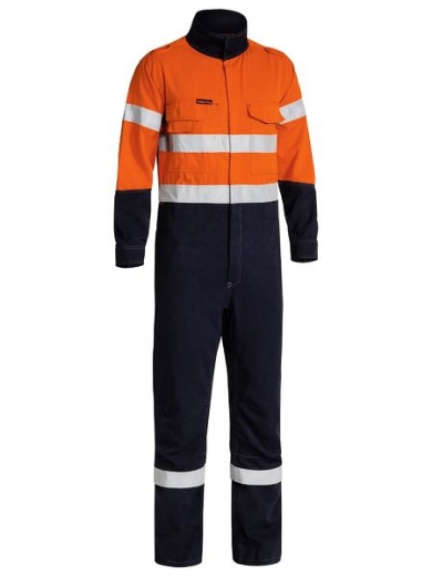 Picture of BISLEY TenCate Tecasafe® Plus 700 Taped Hi Vis FR Vented HRC2 Coverall 238gsm