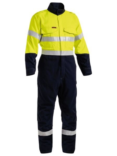 Picture of BISLEY TenCate Tecasafe® Plus 700 Taped Hi Vis FR Vented HRC2 Coverall 238gsm