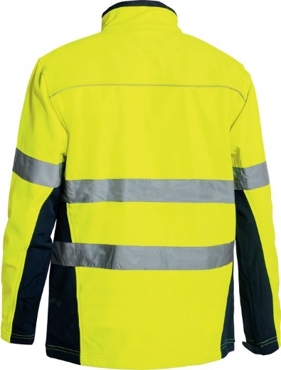Picture of BISLEY Taped Hi Vis Soft Shell Jacket 310gsm