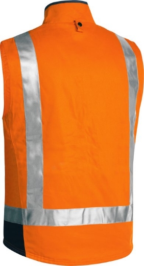 Picture of BISLEY Taped Hi Vis 3 in 1 Drill Jacket 100% Cotton Preshrunk Drill 310gsm