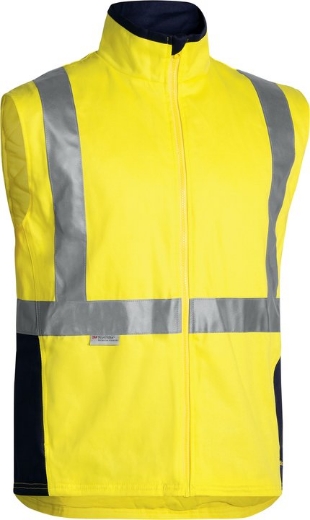 Picture of BISLEY Taped Hi Vis 3 in 1 Drill Jacket 100% Cotton Preshrunk Drill 310gsm