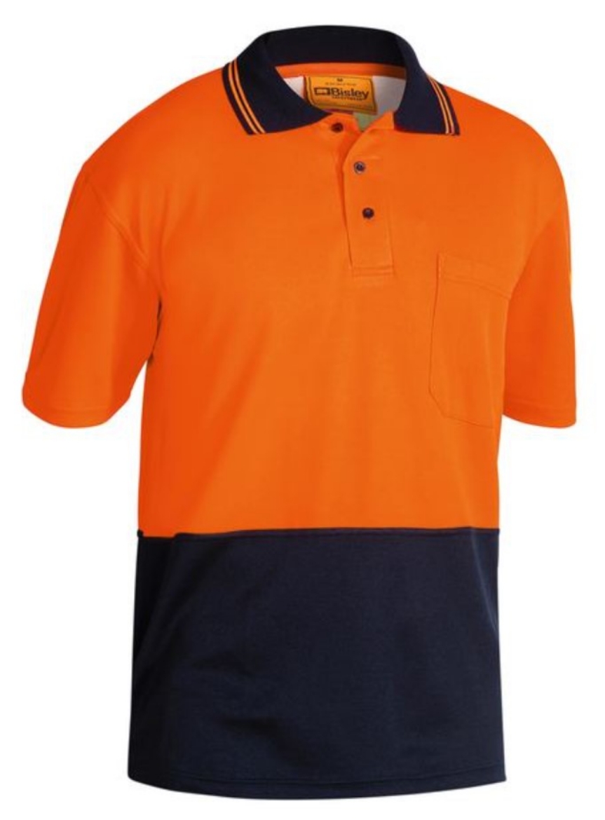 Picture of BISLEY Hi Vis Micromesh Polo Shirt 195gsm S/S