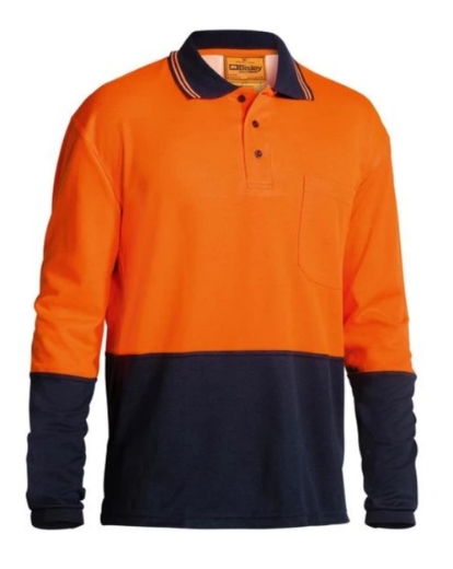 Picture of BISLEY Hi Vis Micromesh Polo Shirt 195gsm L/S