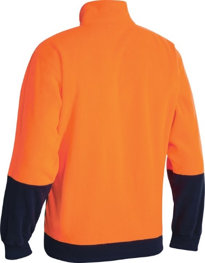 Picture of BISLEY Hi Vis Polar fleece 1/2 Zip Pullover 300gsm