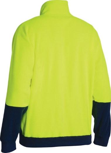 Picture of BISLEY Hi Vis Polar fleece 1/2 Zip Pullover 300gsm