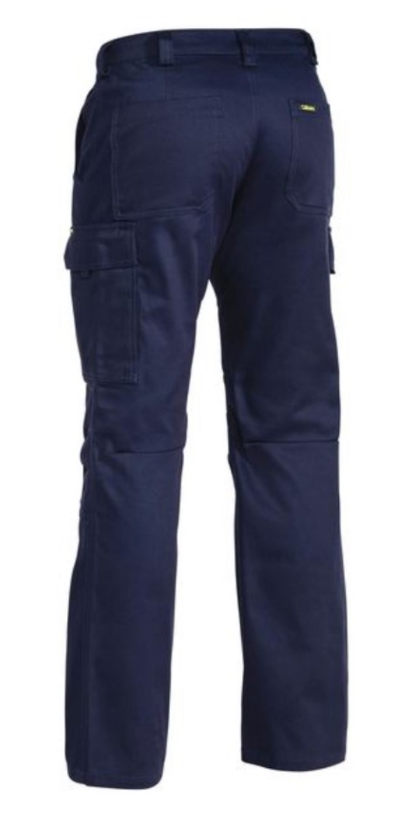 Picture of BISLEY Industrial Engineered Navy Cargo Pant 100% Cotton Preshrunk Drill 310gsm