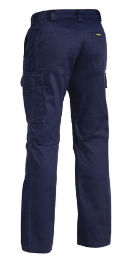 Picture of BISLEY Industrial Engineered Navy Cargo Pant 100% Cotton Preshrunk Drill 310gsm