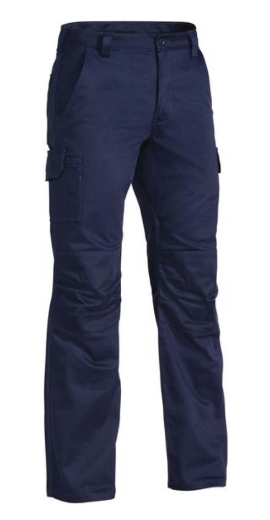 Picture of BISLEY Industrial Engineered Navy Cargo Pant 100% Cotton Preshrunk Drill 310gsm