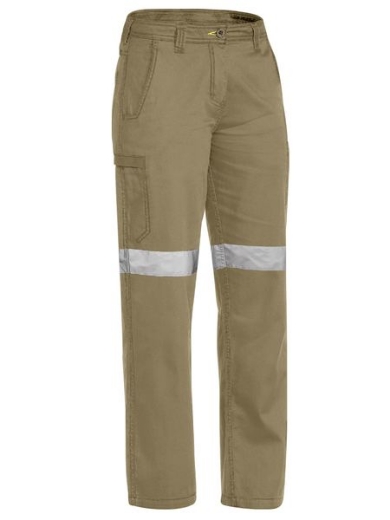 Picture of BISLEY WOMEN’S 3M TAPED COOL VENTED LW PANT 100% COTTON PRESHRUNK DRILL 190GSM