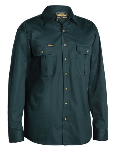 Picture of BISLEY Original Cotton Drill Shirt 100% Cotton Preshrunk Drill 190gsm L/S