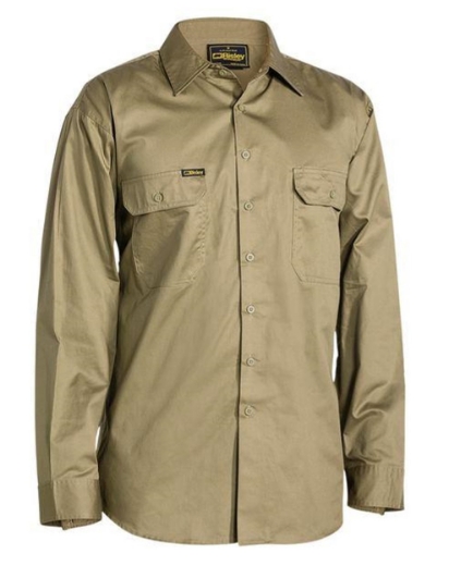 Picture of BISLEY Cool Lightweight Drill Shirt 100% Cotton Preshrunk Drill 155gsm L/S