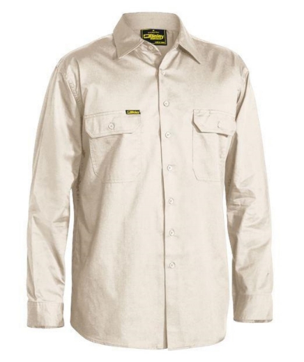 Picture of BISLEY Cool Lightweight Drill Shirt 100% Cotton Preshrunk Drill 155gsm L/S