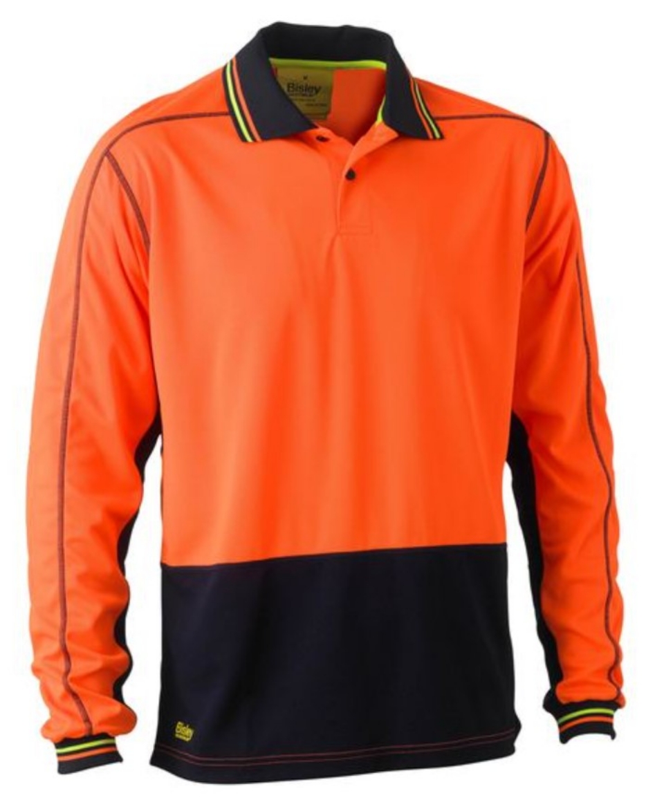 Picture of BISLEY Hi Vis Polyester Mesh Polo Shirt 140gsm L/S