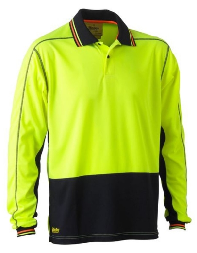 Picture of BISLEY Hi Vis Polyester Mesh Polo Shirt 140gsm L/S