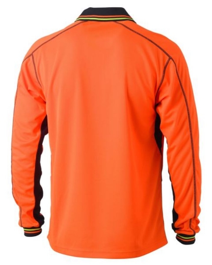 Picture of BISLEY Hi Vis Polyester Mesh Polo Shirt 140gsm L/S