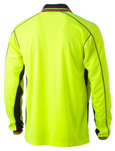 Picture of BISLEY Hi Vis Polyester Mesh Polo Shirt 140gsm L/S