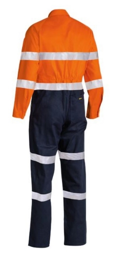 Picture of BISLEY Taped Hi Vis 100% Cotton Preshrunk Drill Coverall 310gsm