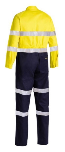 Picture of BISLEY Taped Hi Vis 100% Cotton Preshrunk Drill Coverall 310gsm