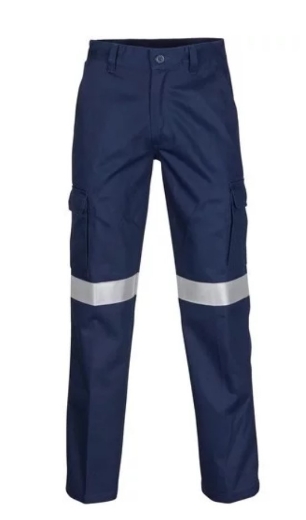 Picture of DNC Patron Saint® HRC2 Flame Retardant Navy Cargo Pants with 3M F/R Tape 311gsm