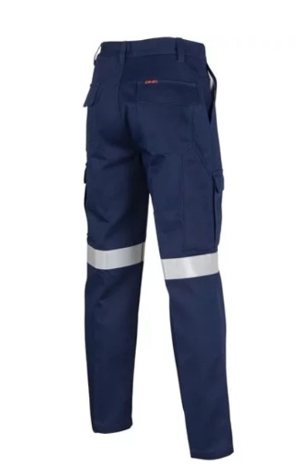 Picture of DNC Patron Saint® HRC2 Flame Retardant Navy Cargo Pants with 3M F/R Tape 311gsm