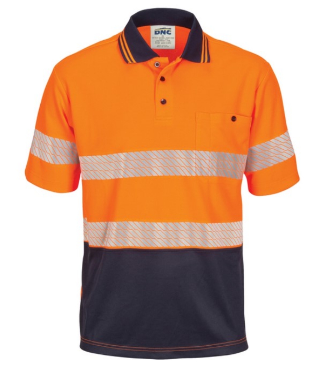Picture of DNC HiVis Segment Taped Micromesh Polo Shirt 175gsm S/S
