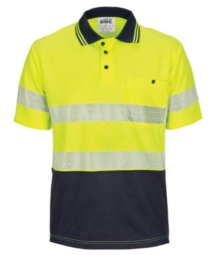 Picture of DNC HiVis Segment Taped Micromesh Polo Shirt 175gsm S/S