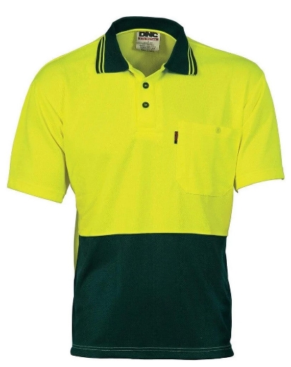 Picture of DNC H iVis Two Tone Cool Breathe Polo Shirt 175gsm S/S