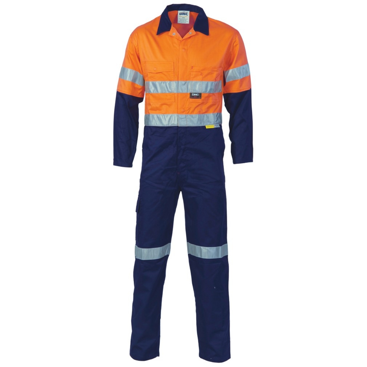 Picture of DNC Hi Vis Two Tone 100% Cotton Coverall with 3M R/Tape 311gsm