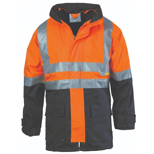 Picture of DNC Hi Vis 4 in 1 Two Tone Breathable Jacket with Vest and 3M R/Tape 3864 (= 3867 + 3865)