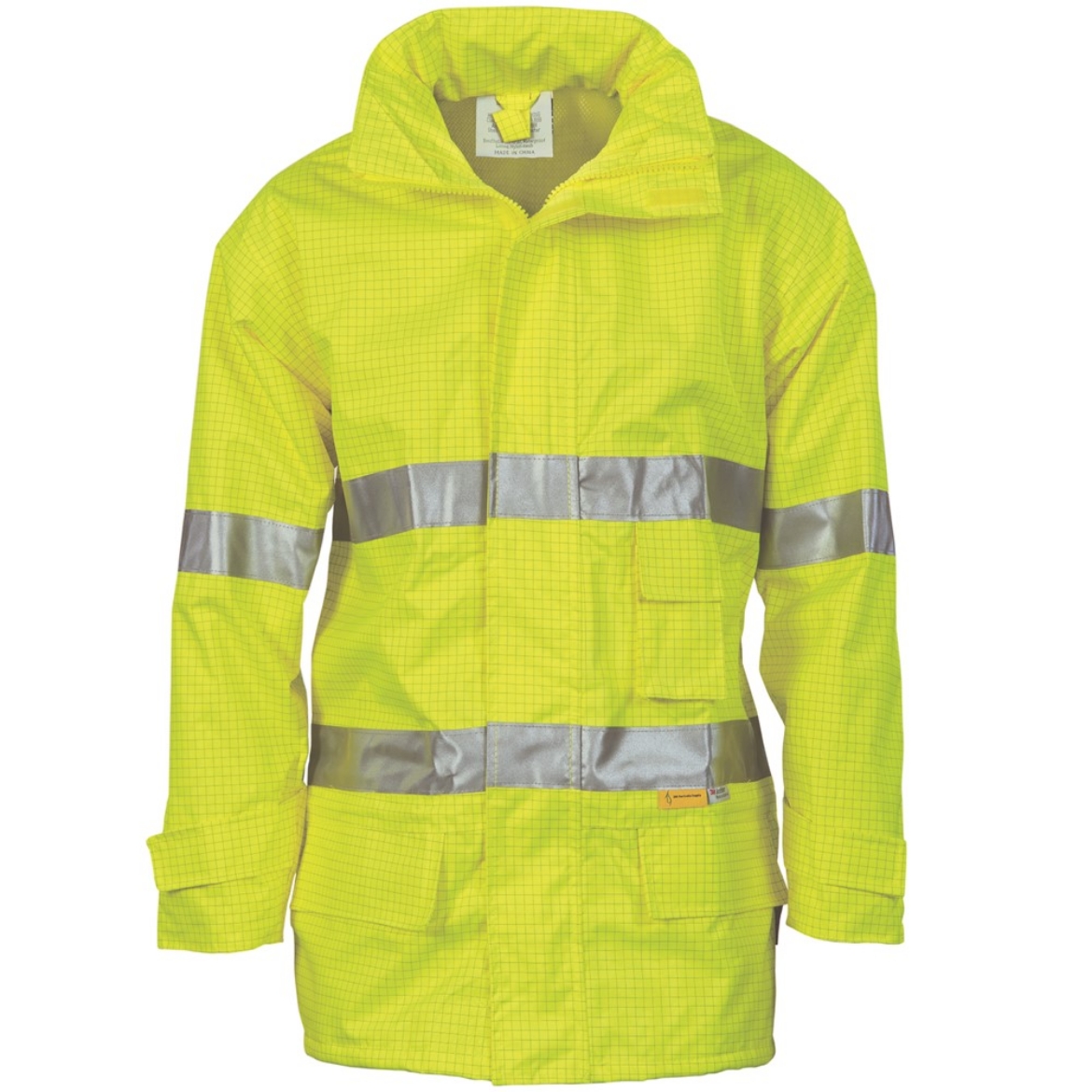 Picture of DNC 300D Polyester/PU HiVis Breathable & Anti-Static Jacket with 3M8906 R/Tape
