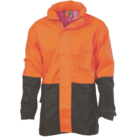 Picture of DNC Hi Vis Two Tone Light Weight Rain Jacket 3/4 Length