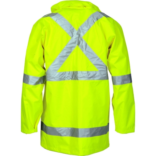 Picture of DNC Hi Vis X Back  D/N 2 in 1 Rain Jacket with CSR R/Tape