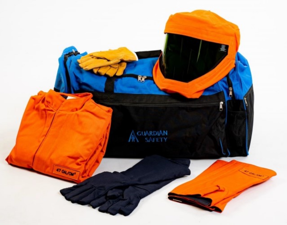 Picture of GUARDIAN ARCPlus UltraSoft 47 Cal Jacket & Trousers Kit CAT 4 BeeKeeper Hood Style Compliant NFPA70E PPE4 HRC4