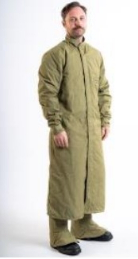 Picture of GUARDIAN ARC Flash Kit Light Green SuperLight with 1300mm Length Coat, Front Lift Style Hood, CAT 4, 40 cal/cm2