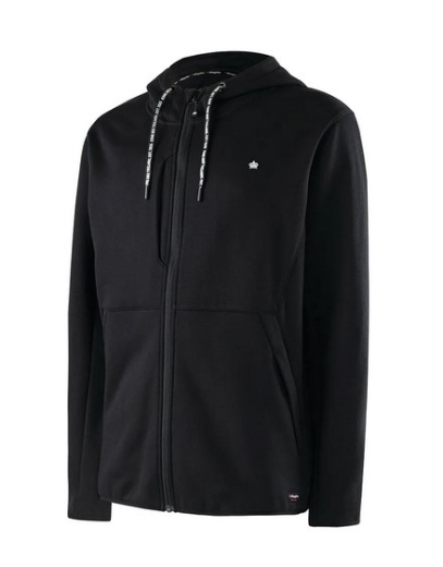 Picture of KING GEE Quantum Full Zip Hoodie Jacket Black 320gsm