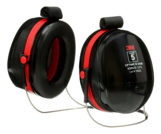 Picture of 3M™ PELTOR™ Optime™ III Neckband Format Earmuff Black and Red Class 5 SLC80 34dB > 70071730595