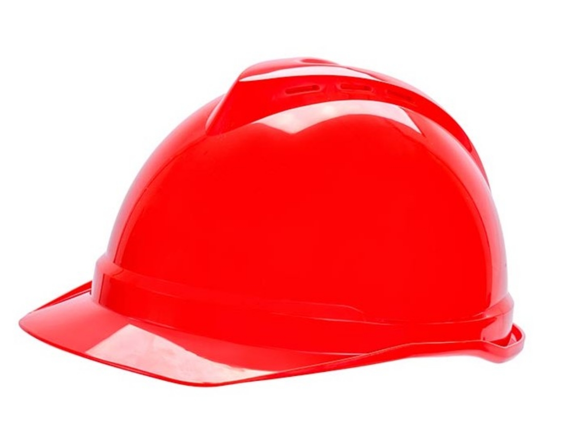 Picture of MSA CAP, V-Gard 500, RED VENTED 6 PT FASTRAC SUSPENSION