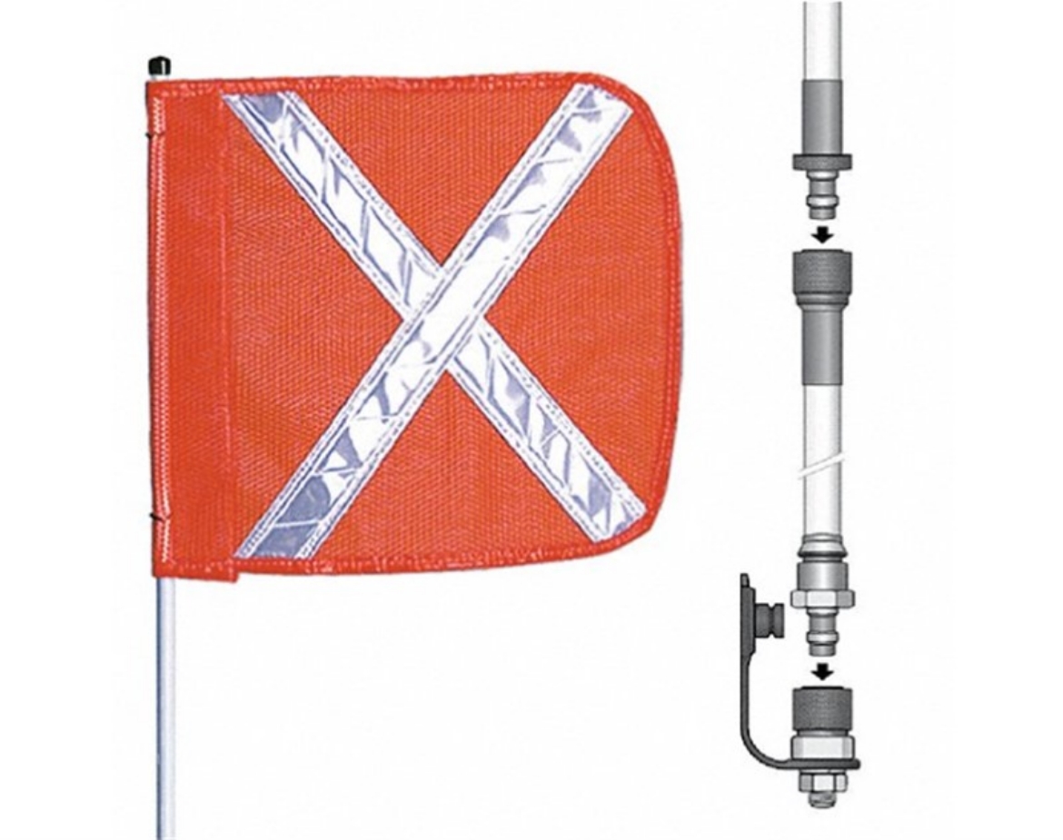 Picture of Checkers 2.5M (8FT) FLAGSTAFF/9025 FLAG/ NO LAMP SOCKET