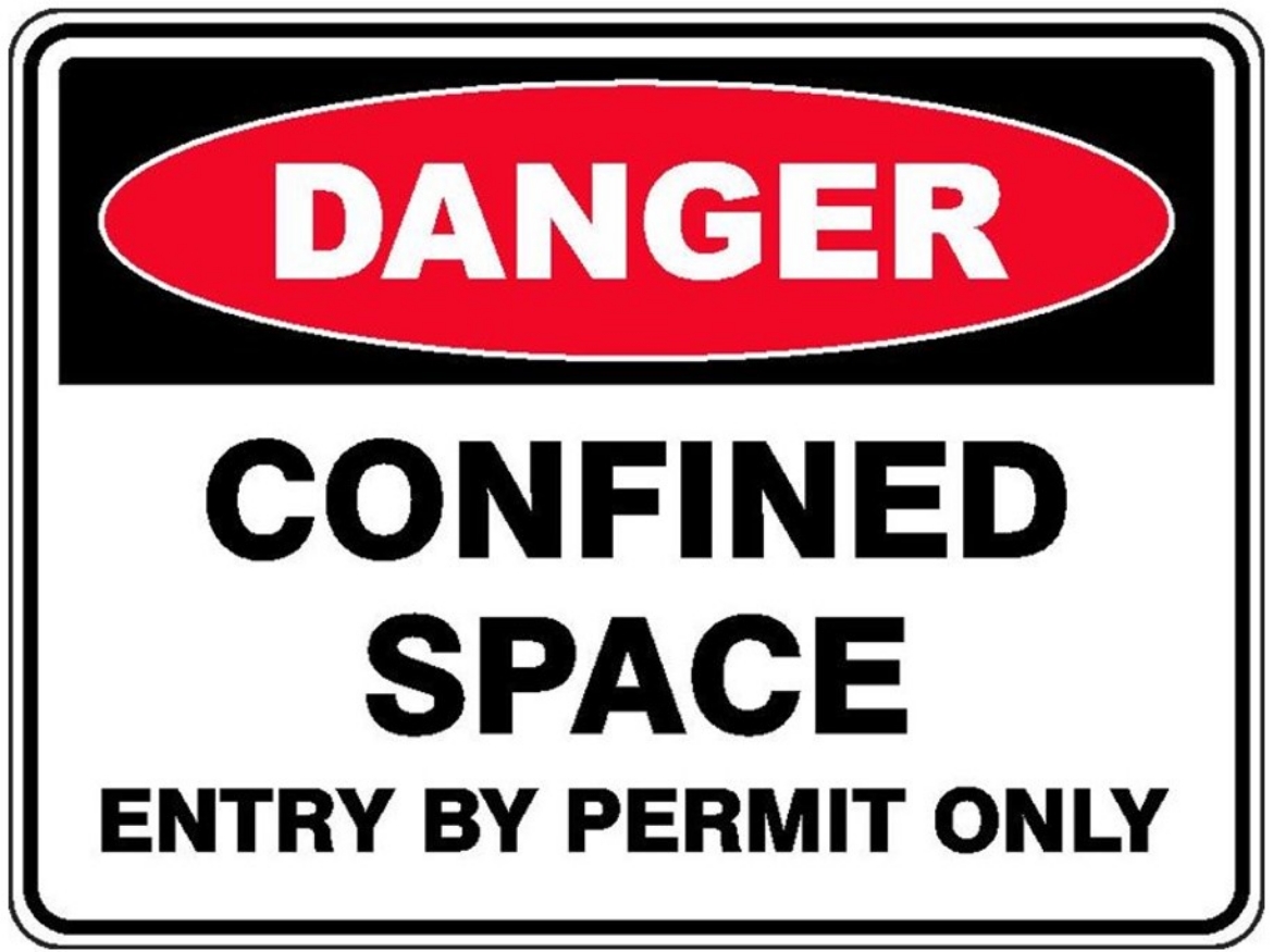 Picture of SIGN Danger Confined Space Entry By Permit Only 600 x 450mm Corflute 3mm